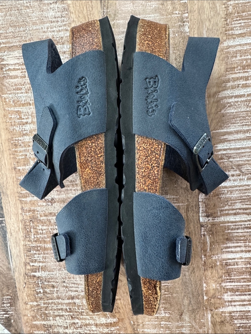 Birkenstock Birkies Blue Sandals Size 8 - Picture 4 of 8